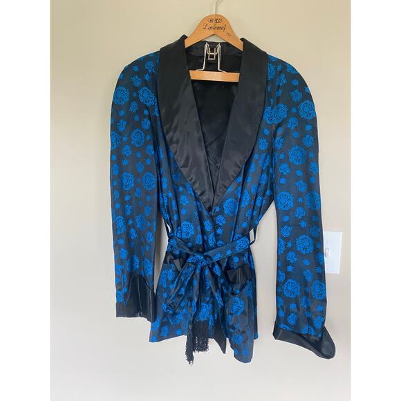 Vintage Brocade Smoking Robe /Jacket